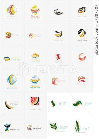 Universal abstract geometric shapes - business 17887507