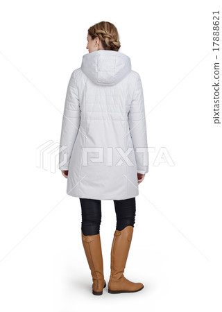 Young woman in short coat 17888621