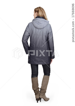 Young woman in short coat Young woman in short coat 17888696