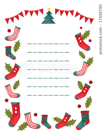 文具聖誕襪（直紋） 17888780