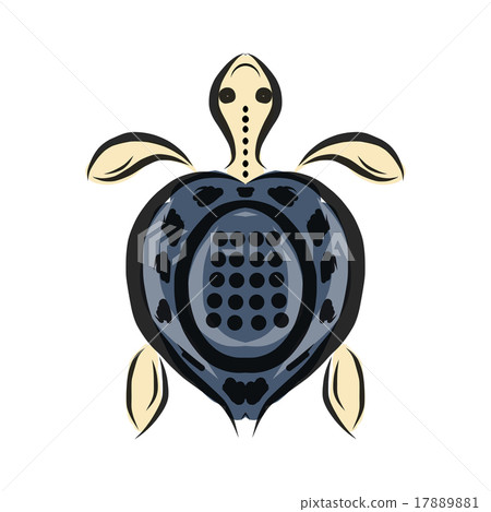 Funny sketch of tortoise for your design 17889881