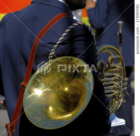 musician with his woodwind musical instrument 17890490