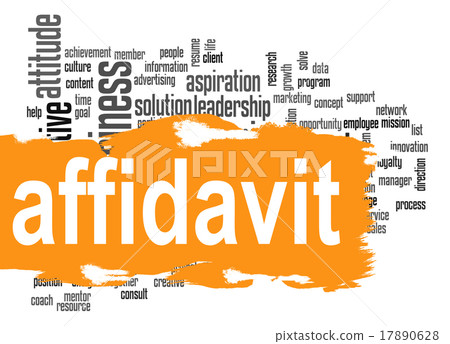 Affidavit word cloud Affidavit word cloud 17890628