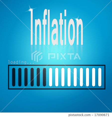 Inflation blue loading bar 17890671