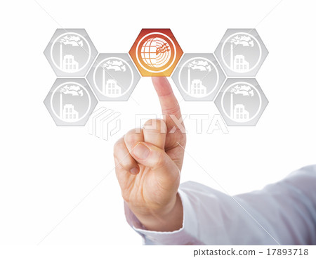 Geothermal Power Icon At Center Of Energy Turn 17893718