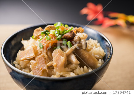 Mushrooms rice cooked Mushrooms rice cooked 17894741