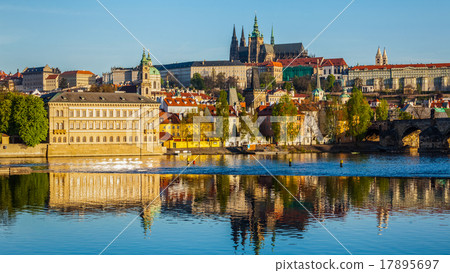 View of Mala Strana and Prague castle over Vltava View of Mala Strana and Prague castle over Vltava 17895697