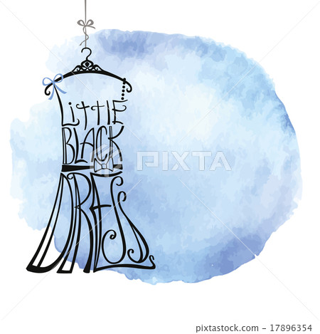 Woman  little black dress Silhouette from Words 17896354