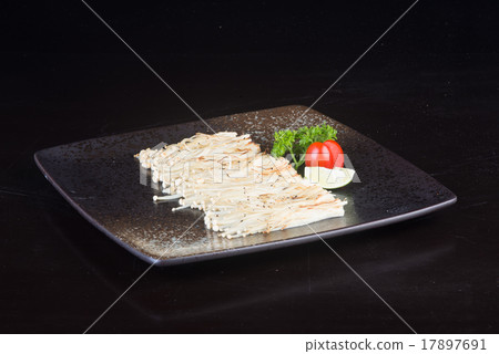 japanese cuisine. grill mushroom on the background 17897691