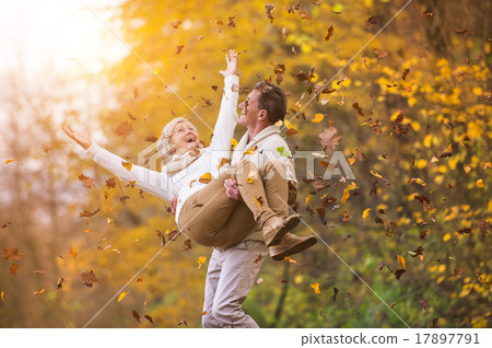 Active seniors having fun in nature Active seniors having fun in nature 17897791
