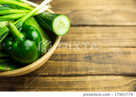 Green vegetables in bowl 17901779
