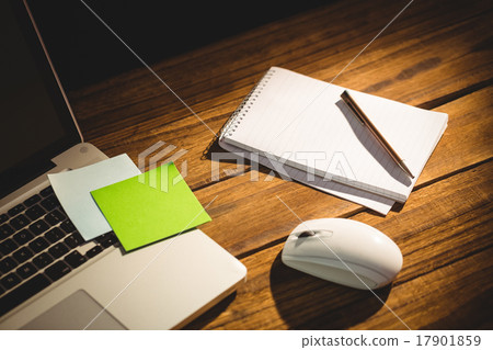 Overhead view of an desk 17901859