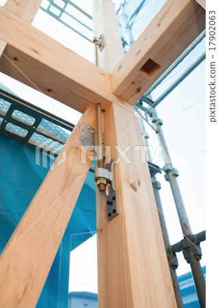 Wooden houses under construction 17902063