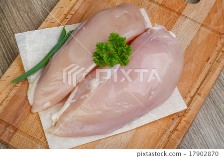Raw chicken breast 17902870