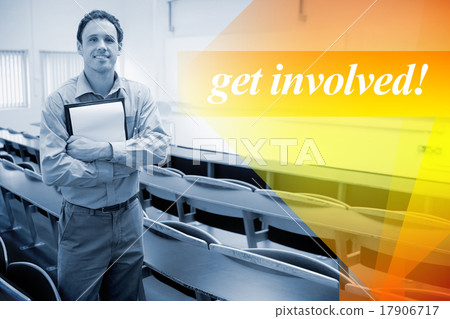 Get involved! against male teacher with notepad in the lecture h Get involved! against male teacher with notepad in the lecture h 17906717