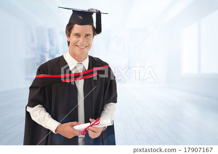 Composite image of man graduating from university Composite image of man graduating from university 17907167