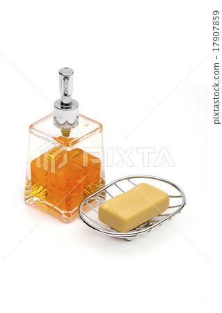 soap on the white background soap on the white background 17907859