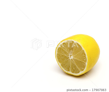 lemon on the white background  17907863