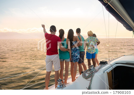 Holiday on a sailing yacht. 17908103