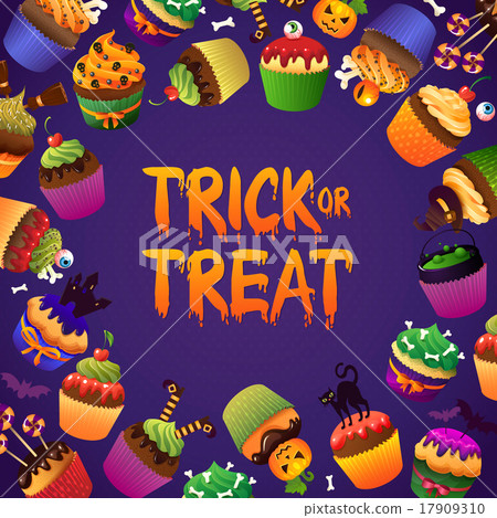 Trick or Treat Happy Halloween Greeting Card 17909310