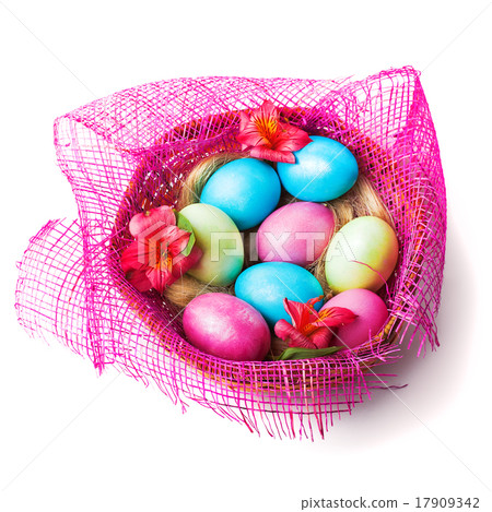 Colorful painted easter eggs Colorful painted easter eggs 17909342