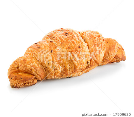 Croissant isolated on white 17909620