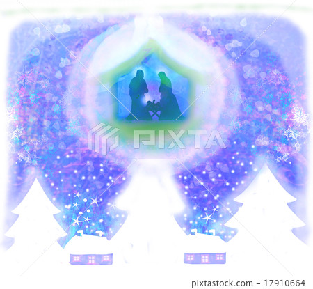 Christmas nativity scene of baby Jesus  17910664