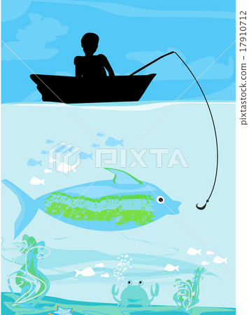 Fisherman catching the fish 17910712
