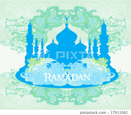 Ramadan background - mosque silhouette Ramadan background - mosque silhouette 17911062