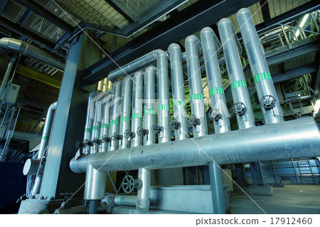 Industrial zone, Steel pipelines and valves Industrial zone, Steel pipelines and valves 17912460