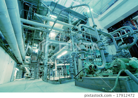 Industrial zone, Steel pipelines and valves 17912472