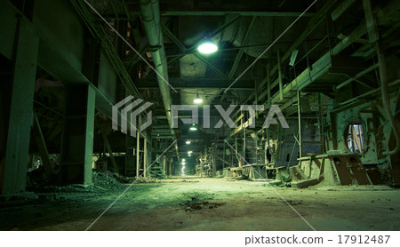 Old creepy, dark, decaying, , dirty factory 17912487