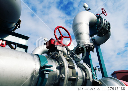 Industrial zone, Steel pipelines and valves 17912488