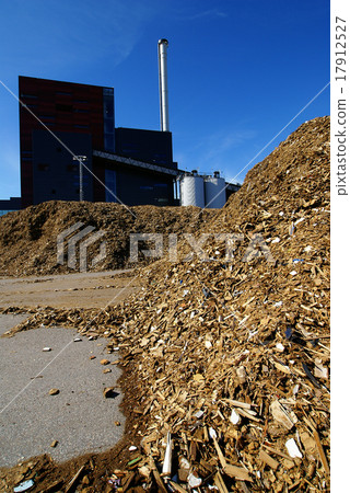 bio power plant against blue sky 17912527
