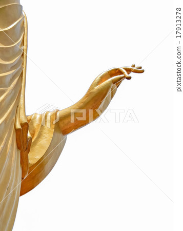 Hand of Golden Buddha in a public temple, Thailand Hand of Golden Buddha in a public temple, Thailand 17913278