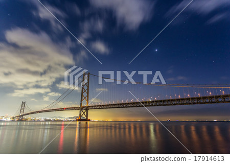 明石海峽大橋的星空 17914613