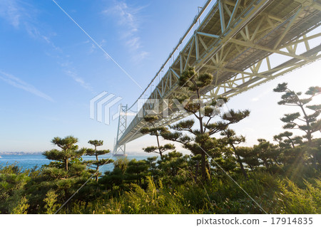 明石海峽大橋(從淡路一側) 明石海峽大橋(從淡路一側) 17914835