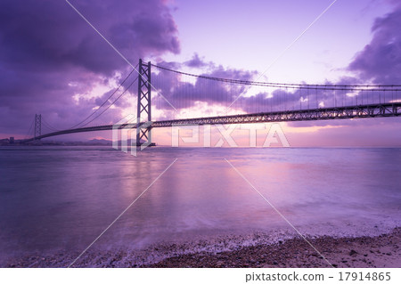 明石海峽大橋的黎明 明石海峽大橋的黎明 17914865