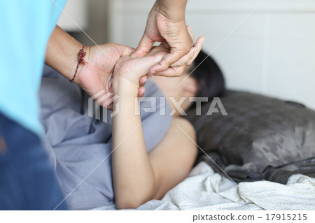 Woman receiving a massage 17915215