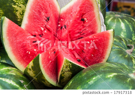 Watermelon is sold at the Bazaar 17917318