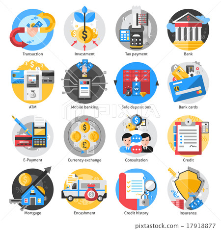 Banking Icons Set 17918877