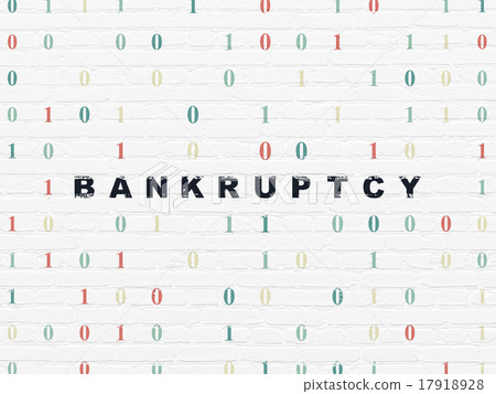 Finance concept: Bankruptcy on wall background 17918928