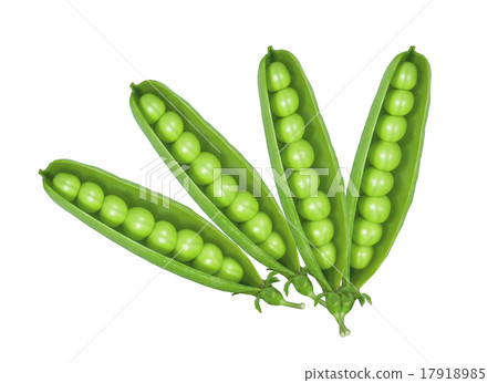 Green peas isolated on white Green peas isolated on white 17918985