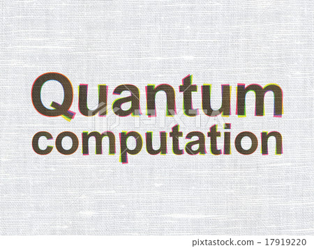 Science concept: Quantum Computation on fabric Science concept: Quantum Computation on fabric 17919220