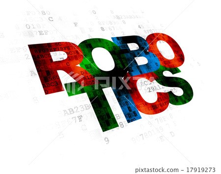 Science concept: Robotics on Digital background Science concept: Robotics on Digital background 17919273
