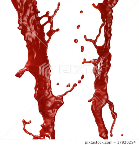 Ketchup, Blood, Red liquid Splashing. 17920254