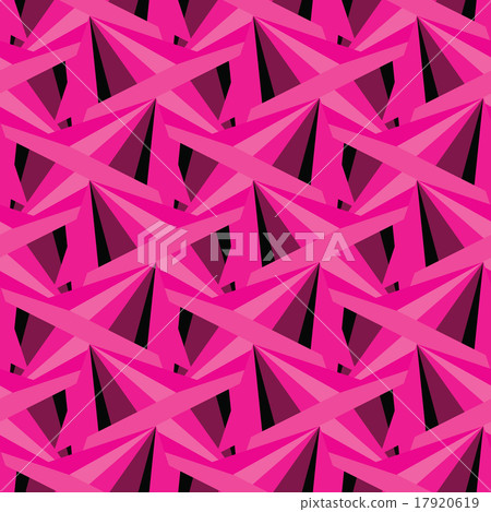 Textured vintage pink vector triangles background 17920619