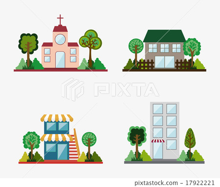 real estate design over background vector illustration 17922221