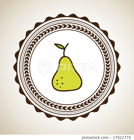 fruits design over gray background vector... - Stock Illustration ...