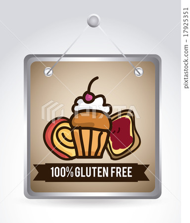 bakery desin over beige backround vector illustration 17925351